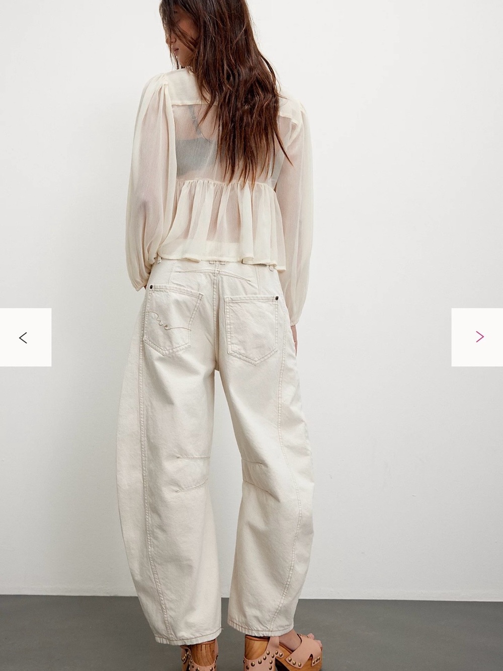 Free people We The Free Good Luck Mid-Rise Barrel Jeans brand new - Picture 2 of 3